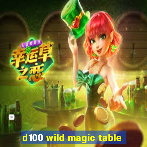 d100 wild magic table