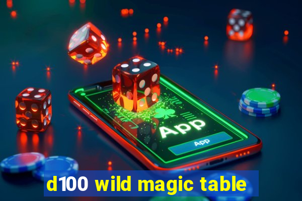 d100 wild magic table