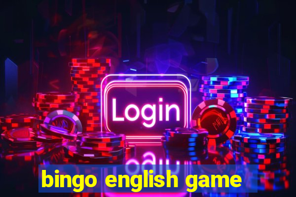 bingo english game