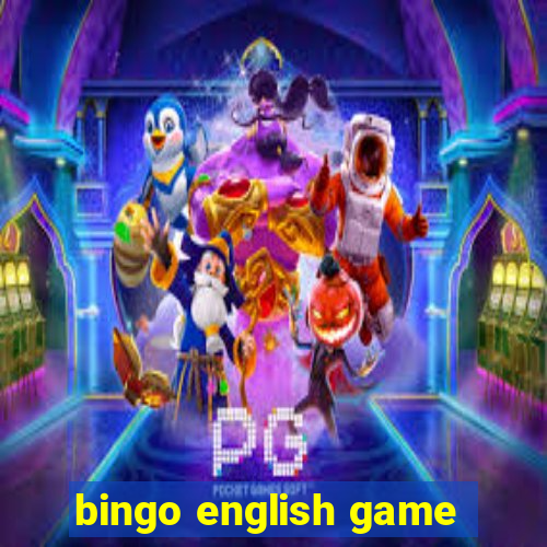 bingo english game