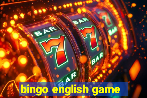 bingo english game