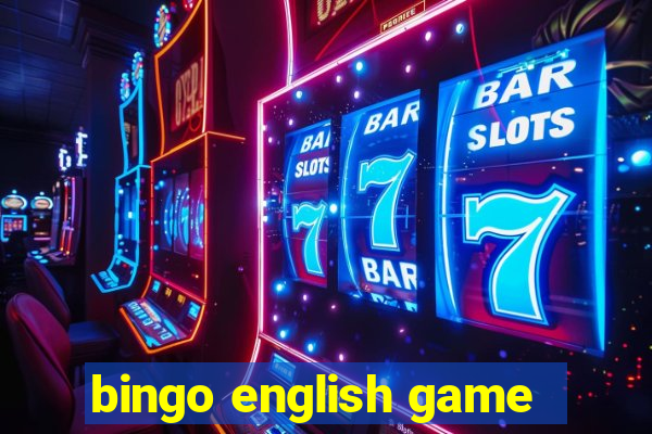 bingo english game