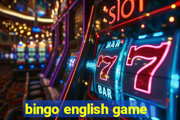 bingo english game