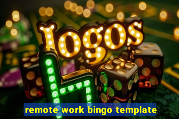 remote work bingo template