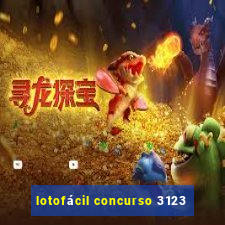 lotofácil concurso 3123