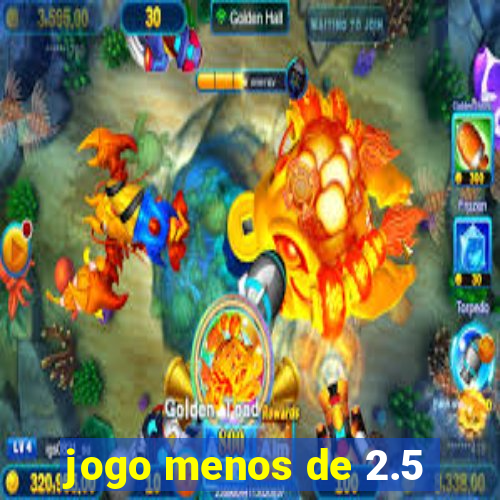 jogo menos de 2.5