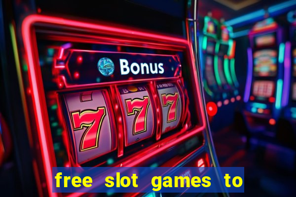 free slot games to win real money