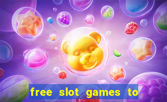 free slot games to win real money