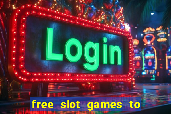 free slot games to win real money