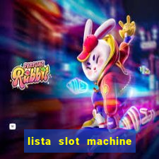 lista slot machine da bar