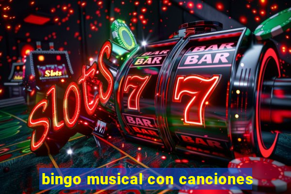 bingo musical con canciones