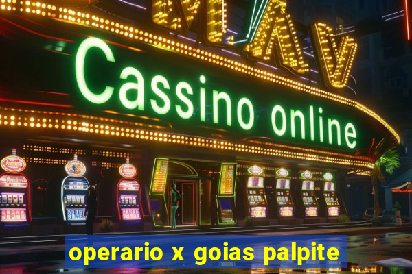 operario x goias palpite