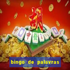 bingo de palavras para 3 ano