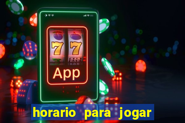 horario para jogar fortune tiger hoje