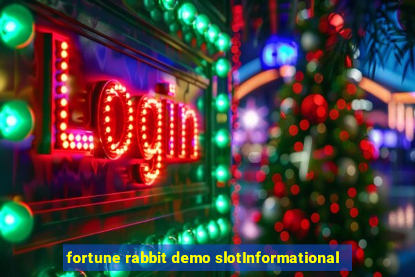 fortune rabbit demo slotInformational