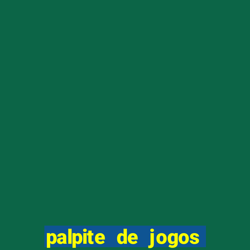 palpite de jogos de futebol