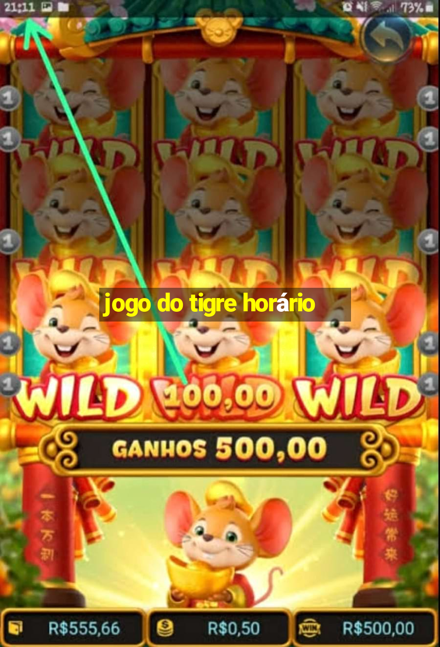 jogo do tigre horário