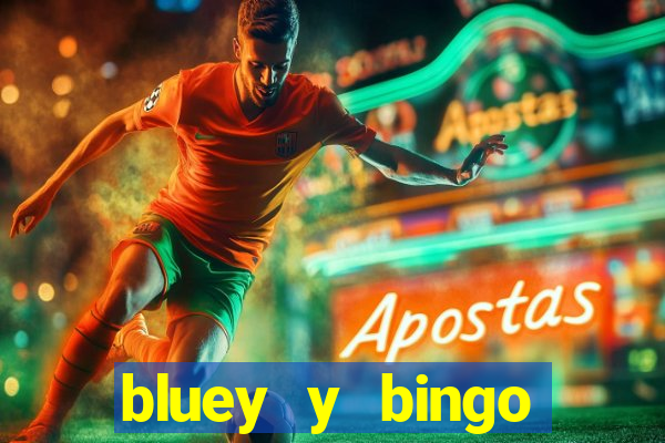 bluey y bingo bailando png