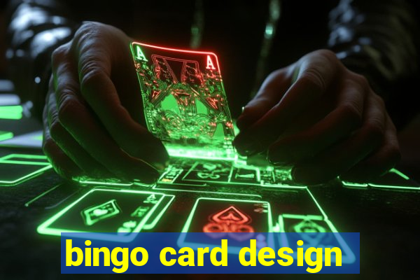 bingo card design