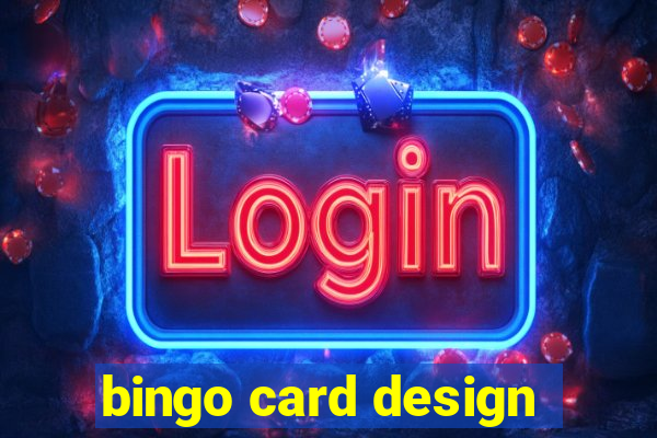 bingo card design