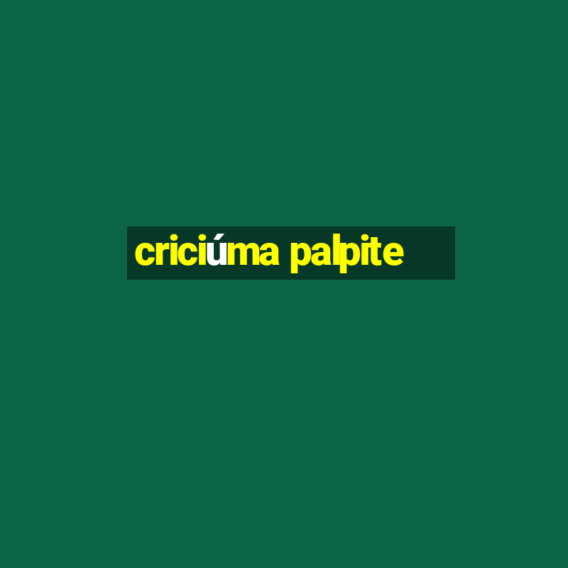 criciúma palpite