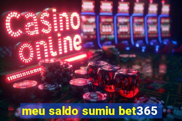 meu saldo sumiu bet365