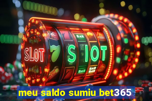 meu saldo sumiu bet365