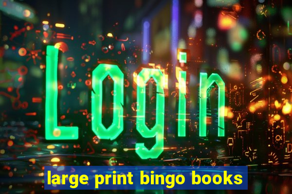 large print bingo books