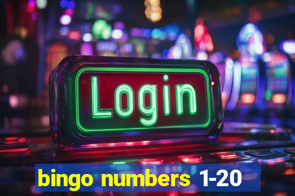 bingo numbers 1-20