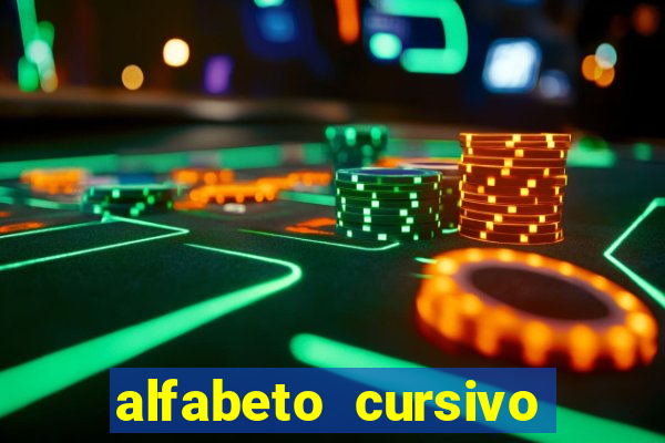 alfabeto cursivo para treinar caligrafia