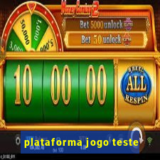 plataforma jogo teste