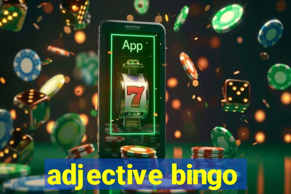 adjective bingo