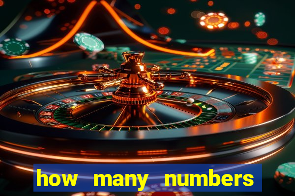 how many numbers in bingo