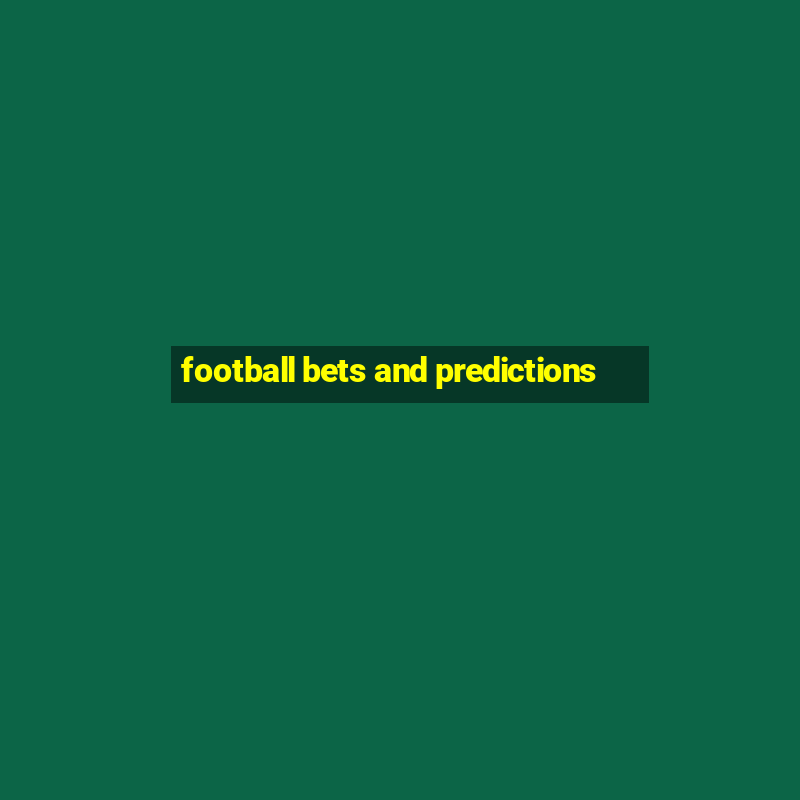 football bets and predictions