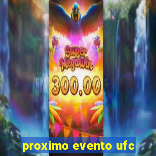 proximo evento ufc