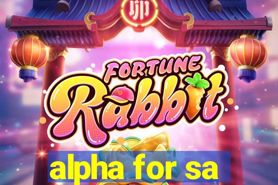 alpha for sa