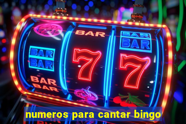 numeros para cantar bingo