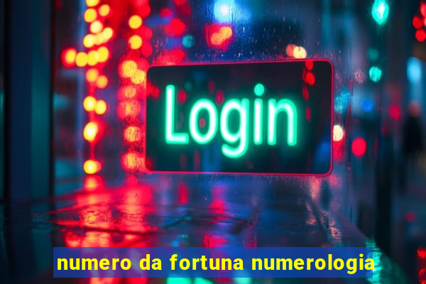 numero da fortuna numerologia