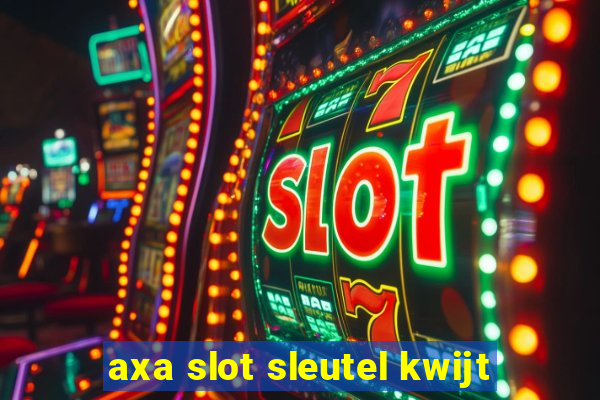 axa slot sleutel kwijt