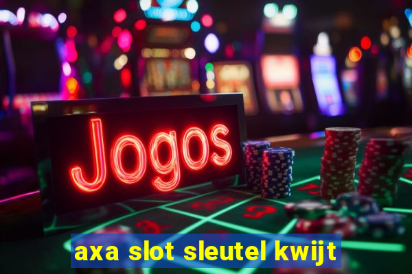 axa slot sleutel kwijt