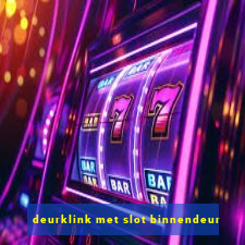 deurklink met slot binnendeur