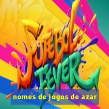 nomes de jogos de azar