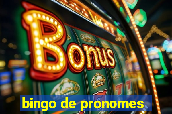 bingo de pronomes