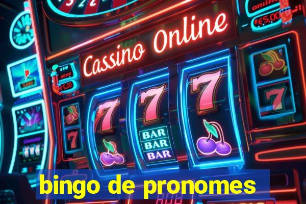 bingo de pronomes