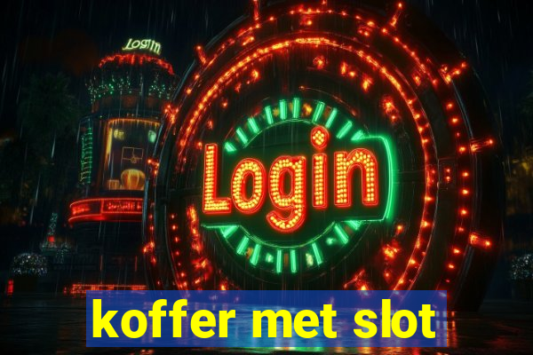 koffer met slot