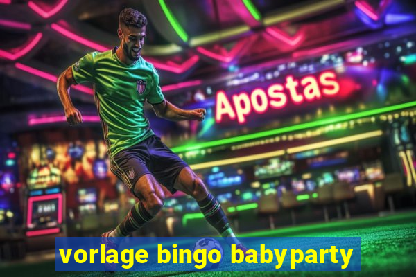 vorlage bingo babyparty