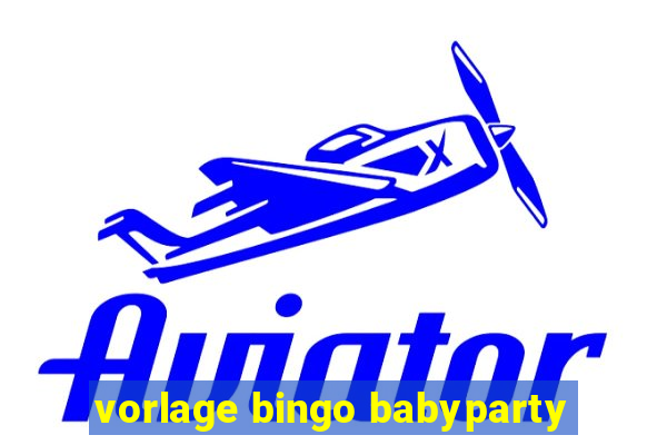 vorlage bingo babyparty