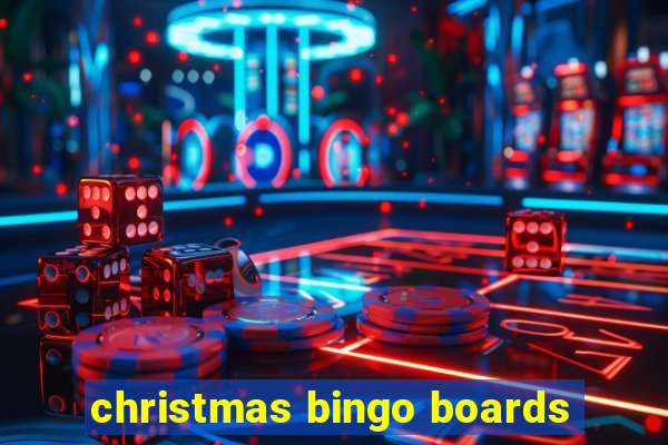 christmas bingo boards