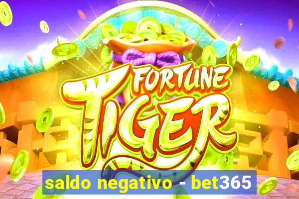 saldo negativo - bet365