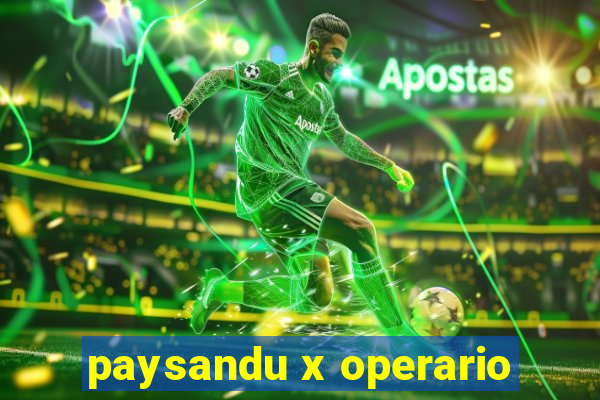 paysandu x operario